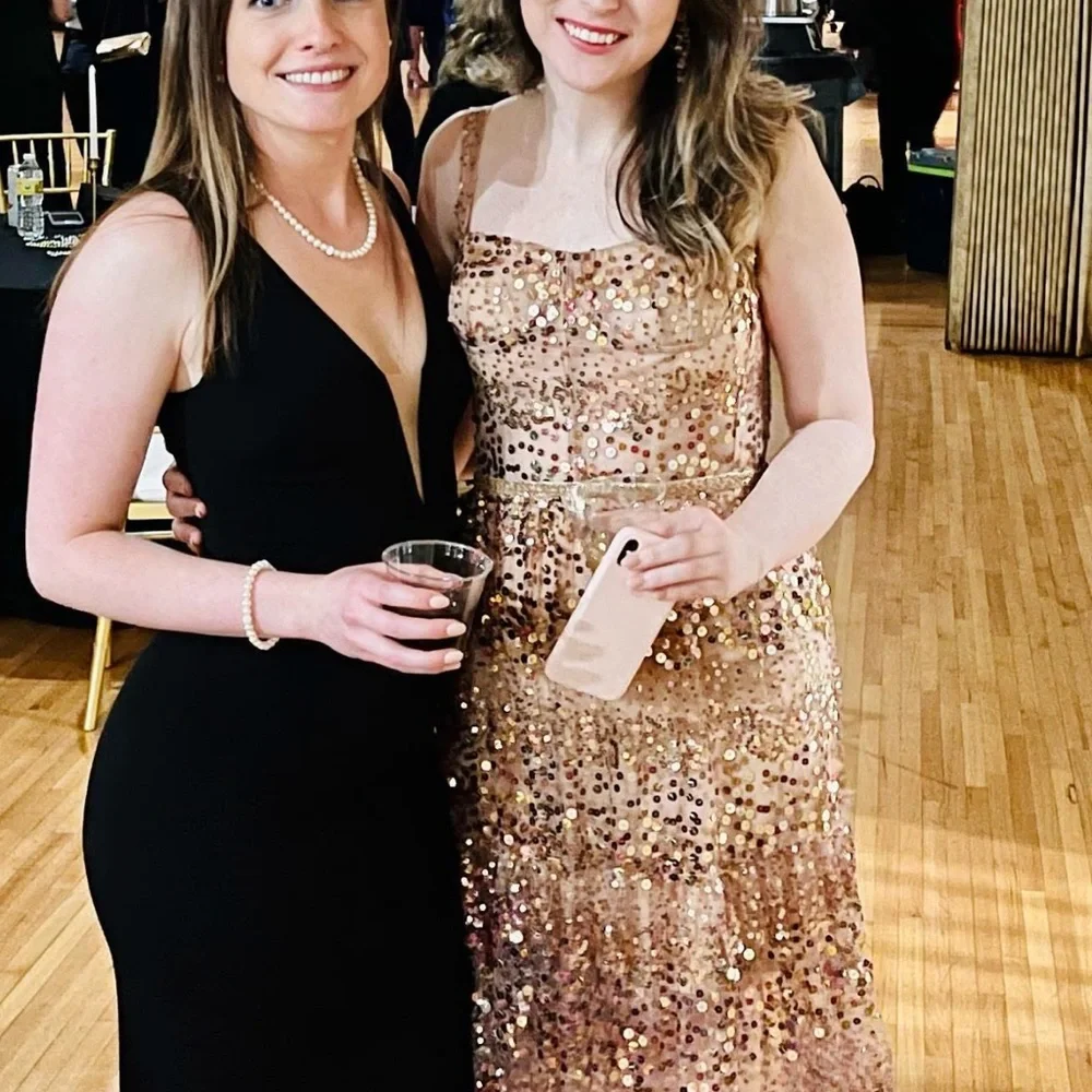 Bronx and Banco Gold Sequin Maxi Dress - Picture 5 of 7